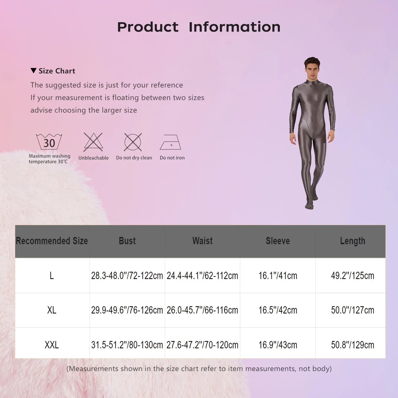 Mens Oil Glossy Swimsuit Full Body Suit Long Sleeve Footed One Piece Jumpsuit Rash Guard Diving Surfing Workout Bathing Suits thumbnail 6