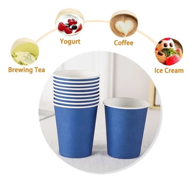10/30/50PCS Thick Colored Paper Cups Disposable Colored Drinking Cups Wedding Banquets Outdoor Picnic Parties Birthday Parties thumbnail 4