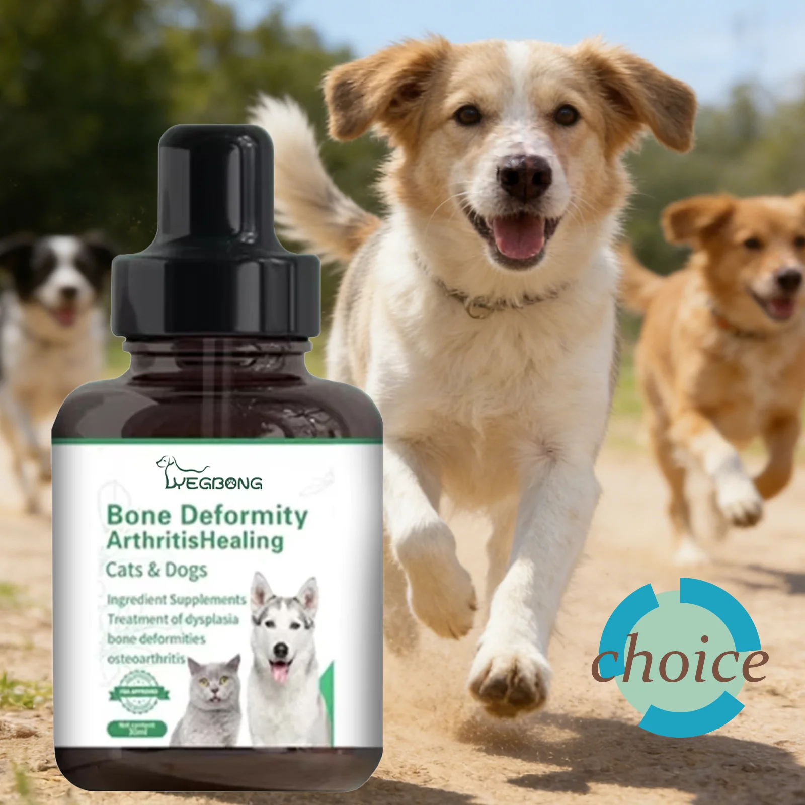 Dog Joint Care Drops Hip Joint Supplement Relieve Joint Discomfort Repair Bone Deformity Heal Arthritis Pet Bone Care Solution thumbnail 2