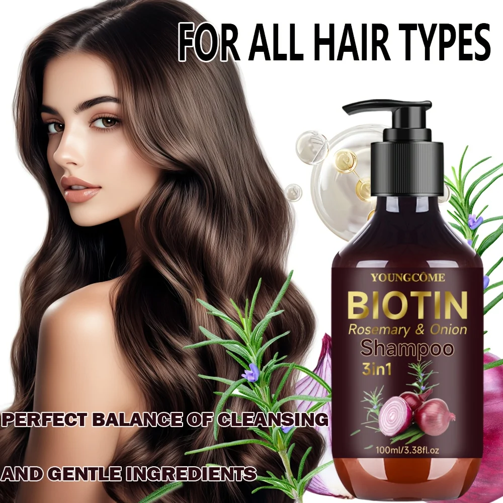 GSWP 3-in-1 Onion Shampoo and Conditioner Set: Cleanses the scalp, moisturizes, deeply nourishes, repairs hair strands.100g+100g thumbnail 2