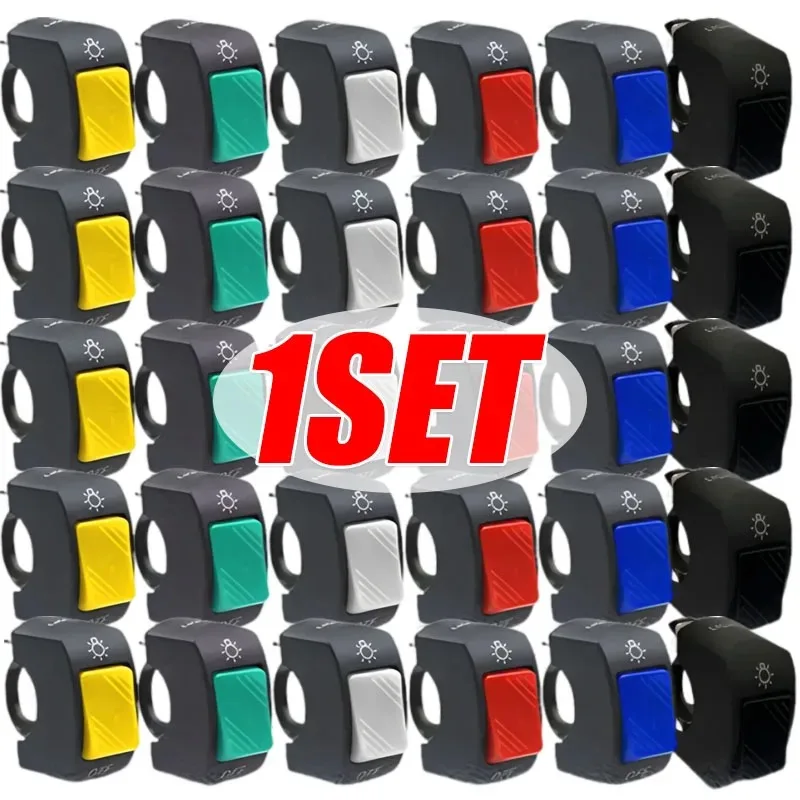 1Set Motorcycle Switch Control Button Handlebar Mount Headlight Turn Signal Control Modification Switch Motor Accessories thumbnail 6