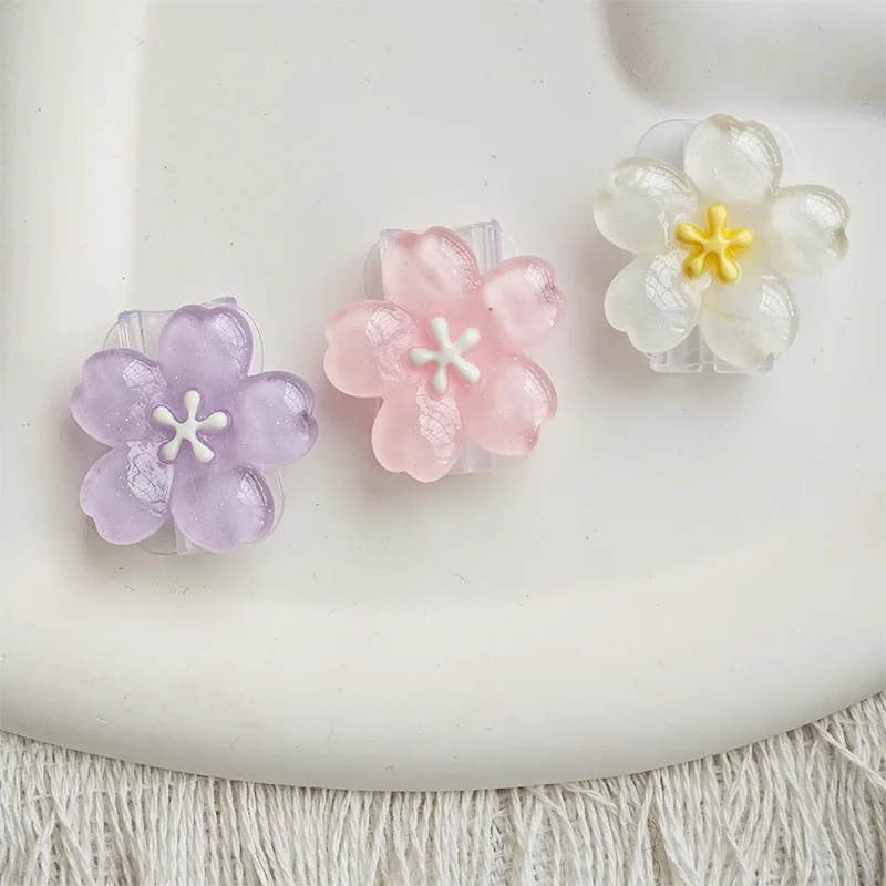 2pcs Cherry Blossom Cable Protector Cord Saver Sleeve Data Line Protection Kit For iPhone/Type-C Charging Interface thumbnail 3