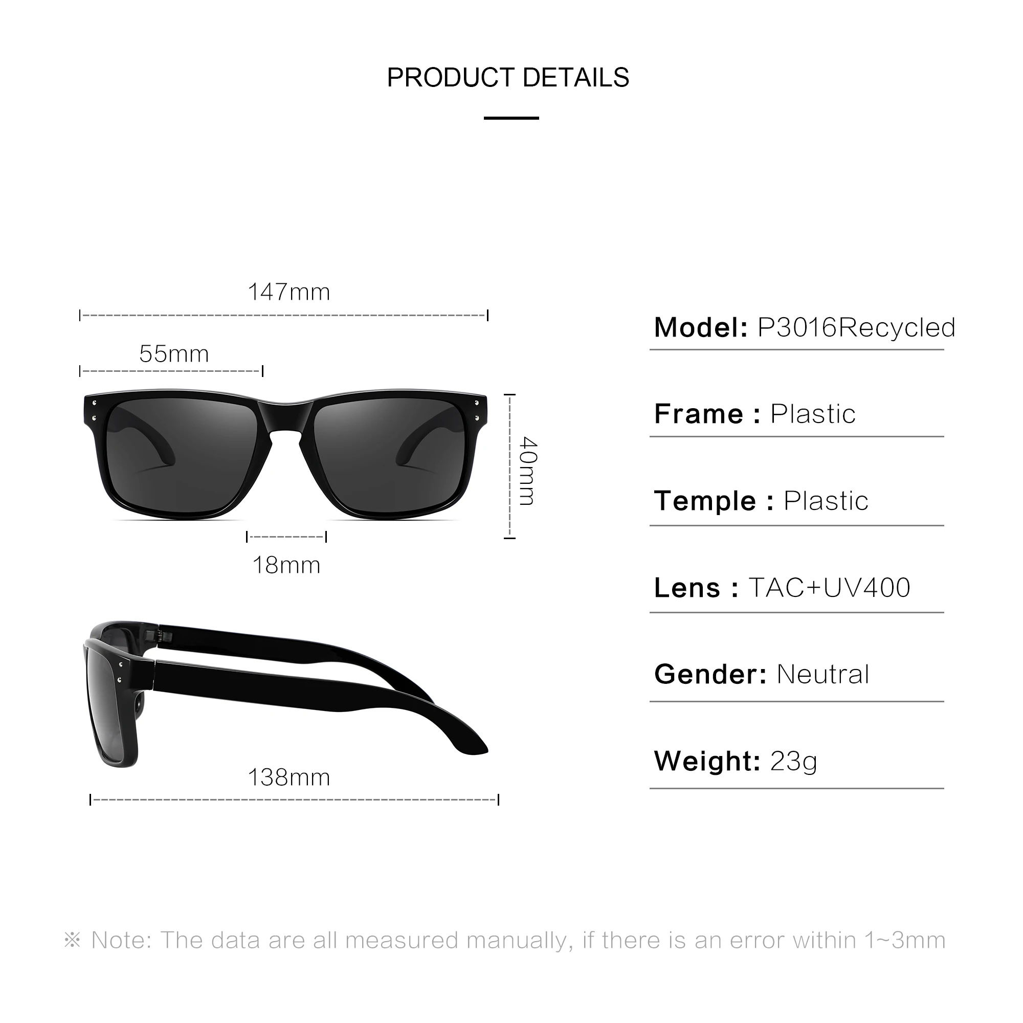 2026 NEW High quality luxury KIDIN brand Polarized sunglasses square Outdoor Sports Party Beach Women men sun glasses UV400 thumbnail 6