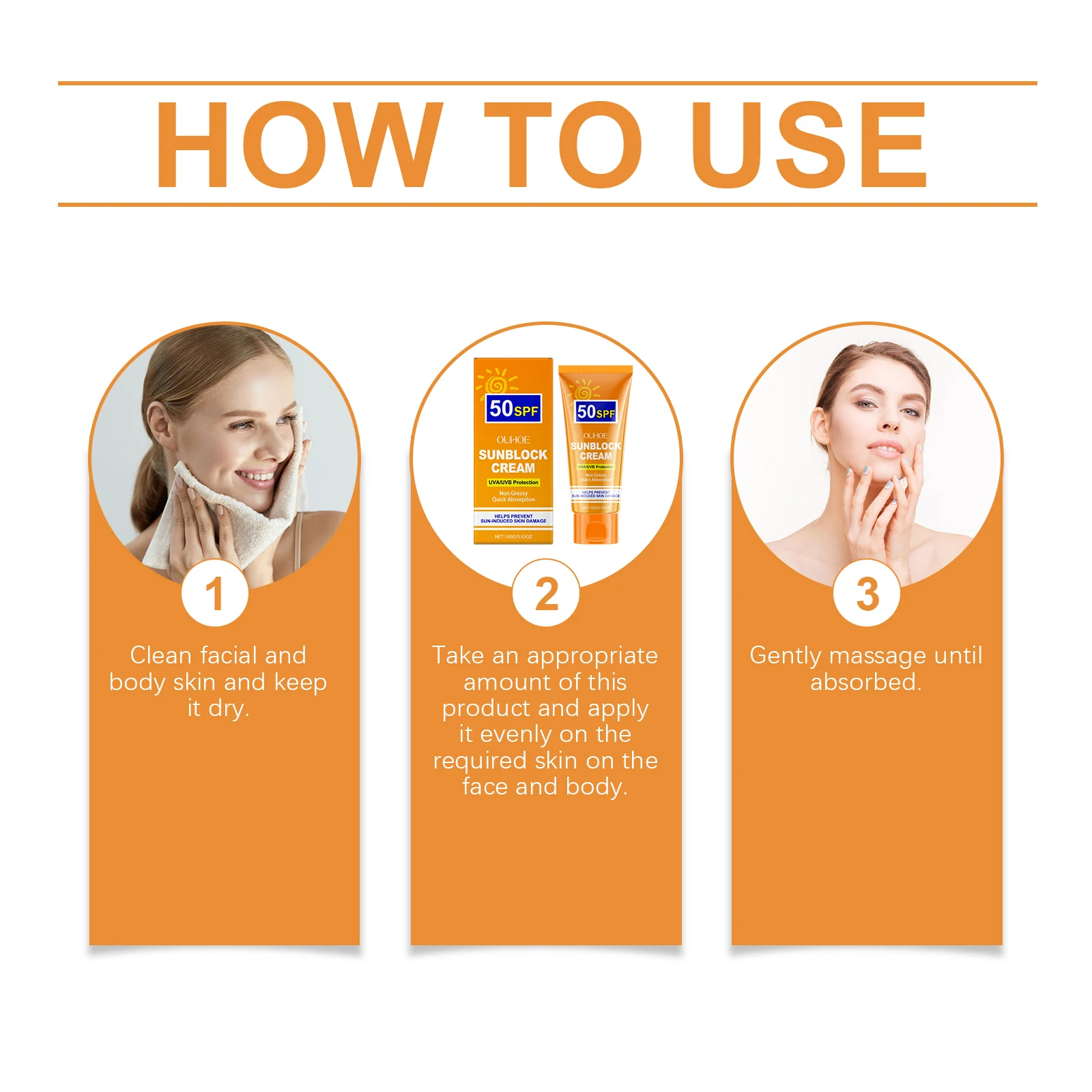 Facial Body Solar Defense Cream Whitening Sun Cream Daily Shield Skin Protective Cream Anti-Aging Oil-control Moisturizing thumbnail 6