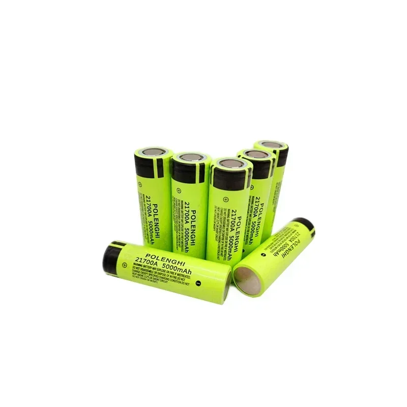 Rechargeable 21700 Lithium-Ion Battery 3.7V 5000mAh Large Capacity Flat Top for Electronics thumbnail 3