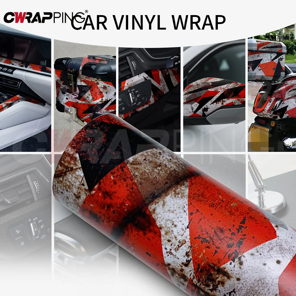 Rust Camouflage Vehicle Decoration Vinyl Paper for Car Tint Auto Outdoor Accessories Motorcycles Supplies Car Body Films Wrap thumbnail 5