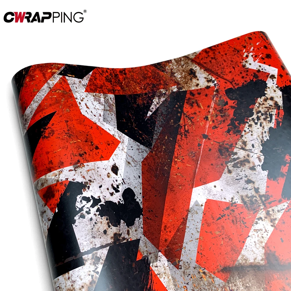 Rust Camouflage Vehicle Decoration Vinyl Paper for Car Tint Auto Outdoor Accessories Motorcycles Supplies Car Body Films Wrap thumbnail 4