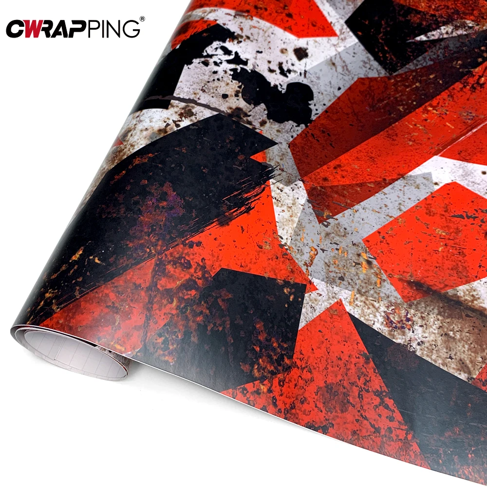 Rust Camouflage Vehicle Decoration Vinyl Paper for Car Tint Auto Outdoor Accessories Motorcycles Supplies Car Body Films Wrap