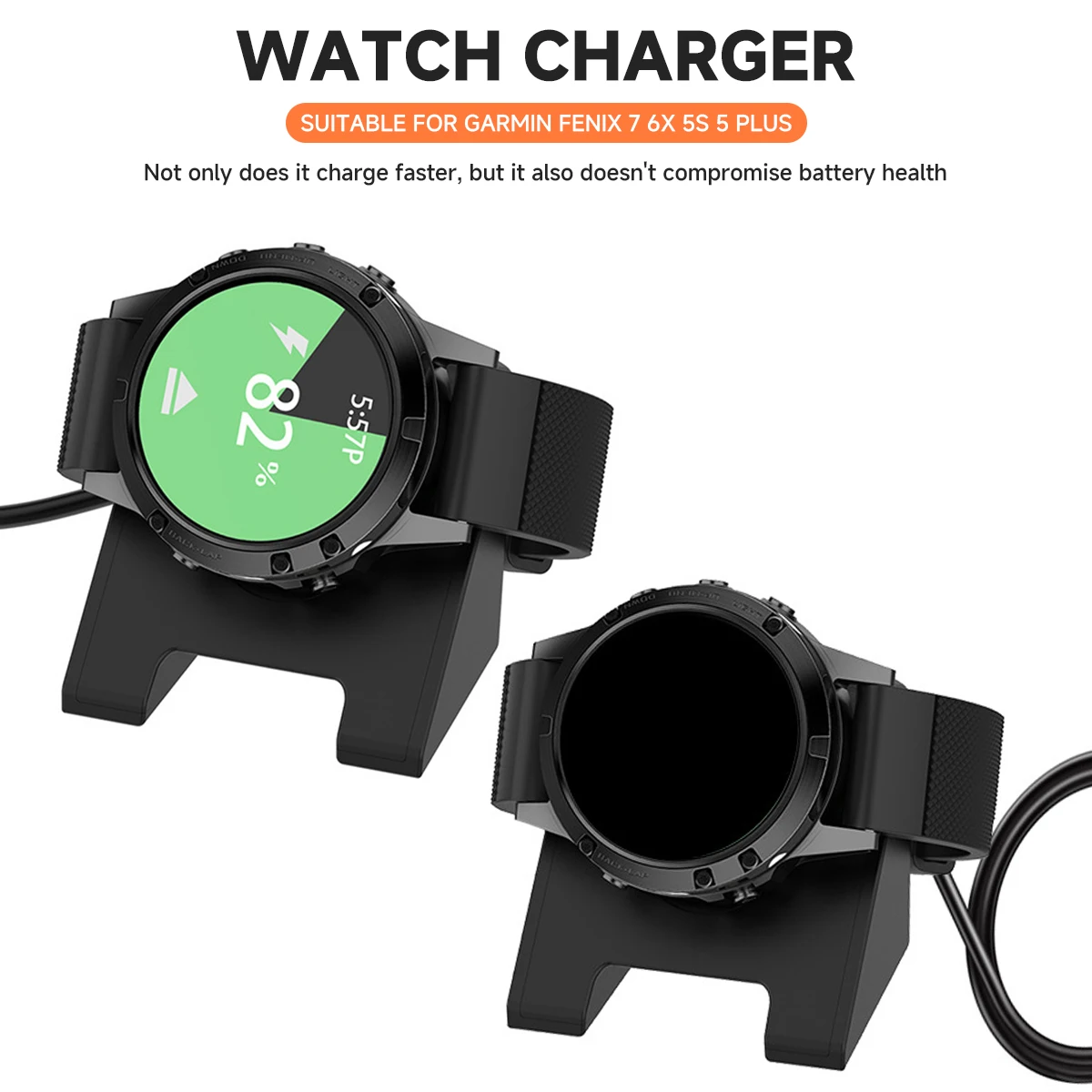 Charger Dock For Garmin Fenix 8 7 7S 7X 5 5S 5X Enduro3 6 6S 6X / Venu 2 2S D2 AirTypeC Charging Cable USB Stand Station Date thumbnail 3