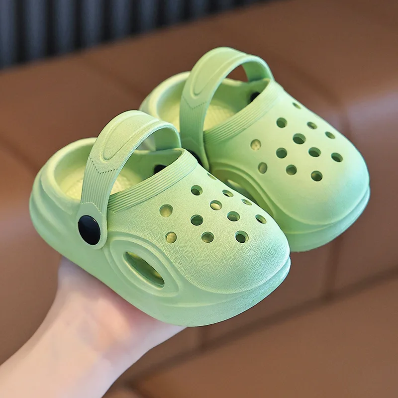 2026 Kids Sandals Hole Children's Shoes Slippers Soft Anti-Skid Simple DIY Design Hole Baby Shoes Sandy Beach For Boys Girls thumbnail 2
