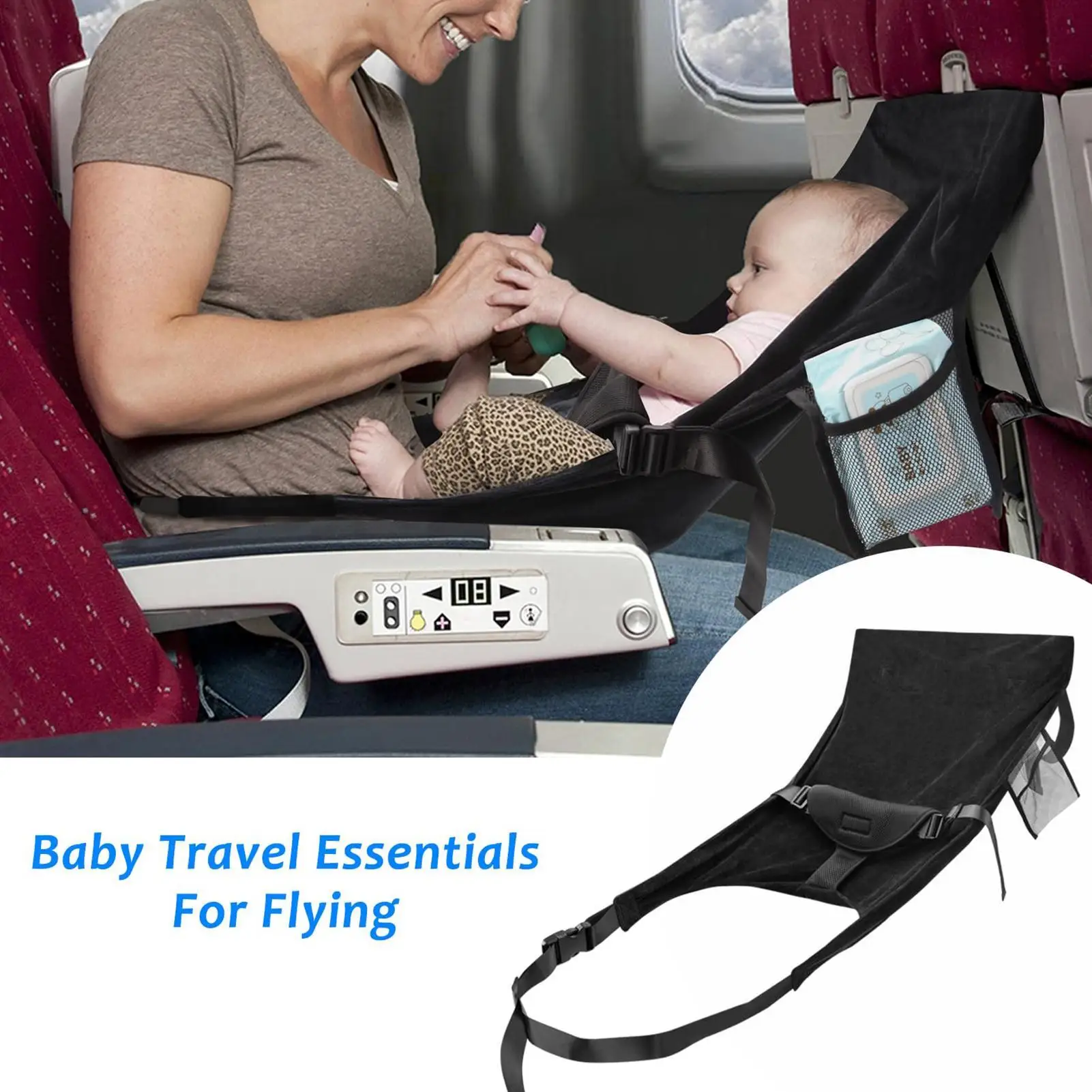 Toddler Airplane Seat Extender Toddler Footrest Travel Bed Soft Kids Toddler Airplane Travel Bed for Boys Children Girls
