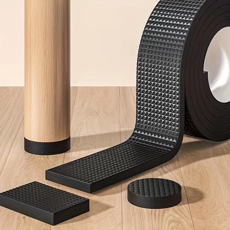 DIY Anti-slip Furniture Pads Mute Mats Bumper Damper Thick Non-Slip Pad Foot Cover Self Adhesive Table Chair Foot Protection Pad thumbnail 4