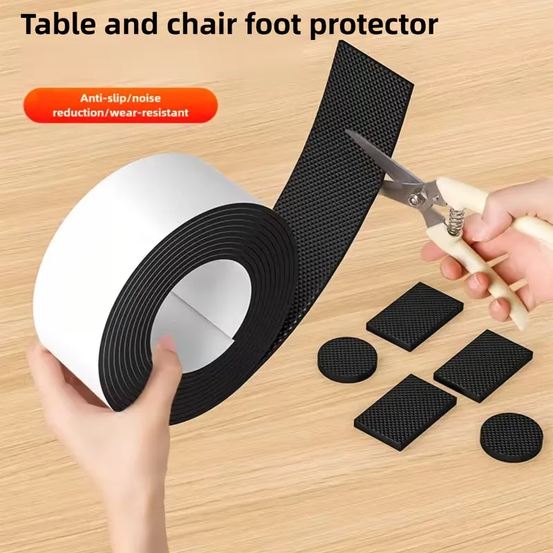 DIY Anti-slip Furniture Pads Mute Mats Bumper Damper Thick Non-Slip Pad Foot Cover Self Adhesive Table Chair Foot Protection Pad thumbnail 6