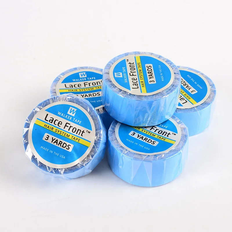 3YARDS Hair SystemsTape For Lace Front Blue Double Sided Wig Tape For Hair Extensions Adhesive Tape Wig Styling Tools thumbnail 3