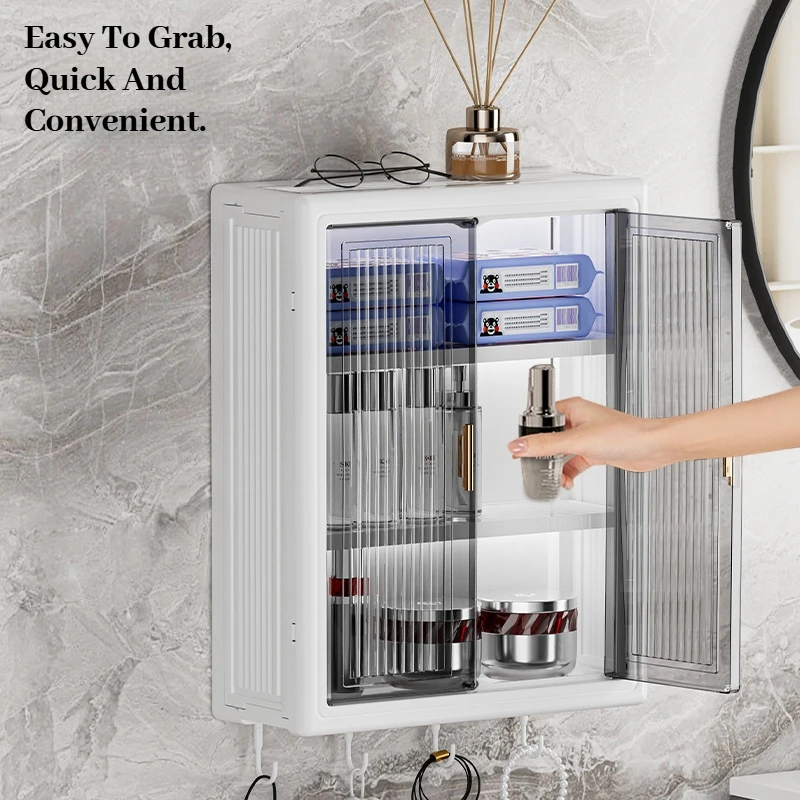 Esthetische muur wijn badkamermeubel parfumgadgets kleine moderne badkamerplanken medicijnorganisator Gabinete kamermeubilair thumbnail 6