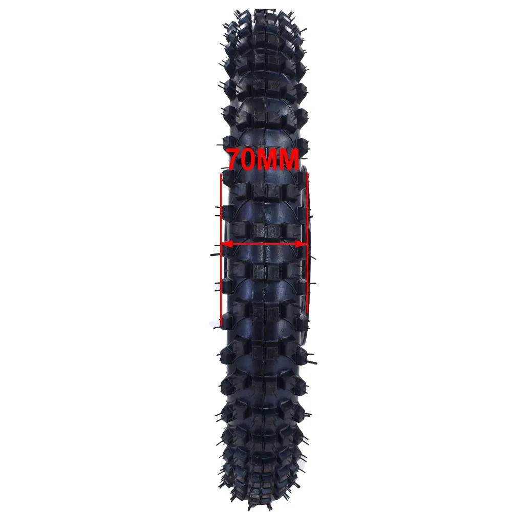 Front 70/100-17 Inch Motorcycle  Wheel 1.60-17 Steel Rim Circle Aluminum Hub 17" Dirt Tire For CRF KLX Kayo BSE Dirt Pit Bike thumbnail 2