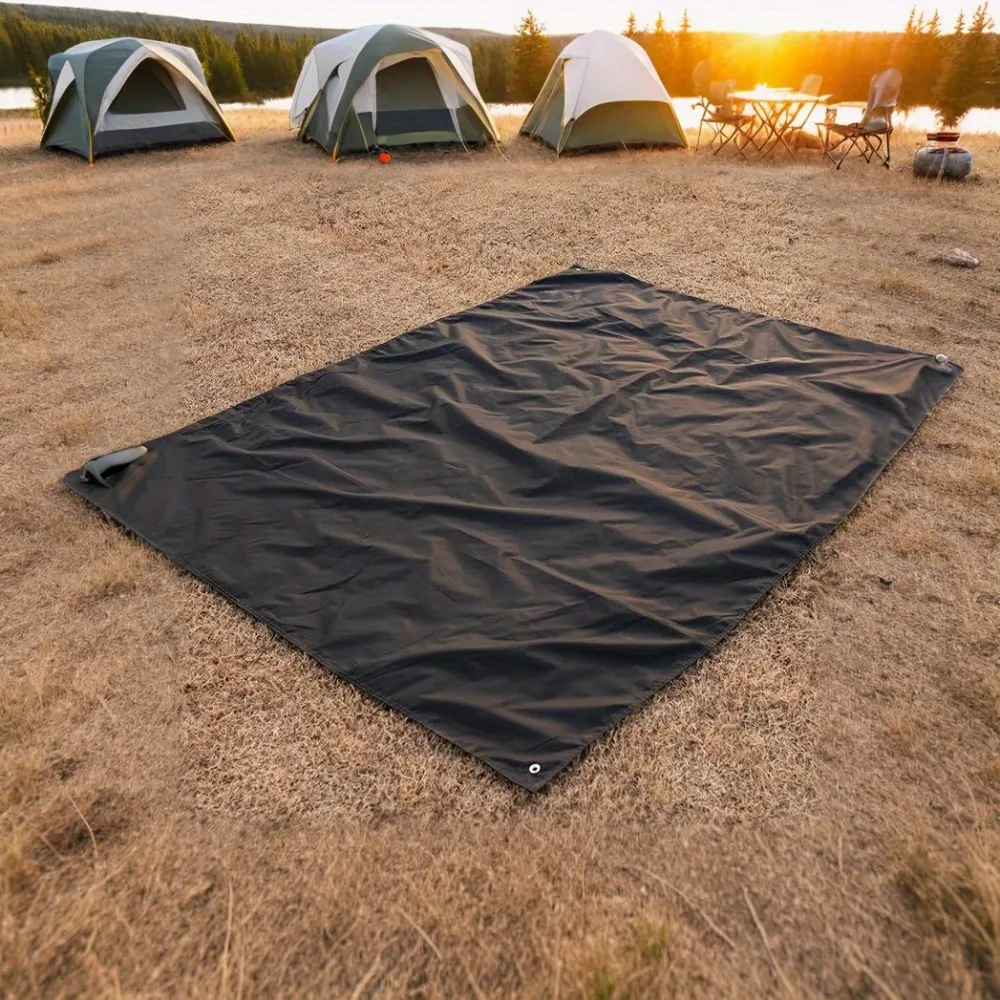 Thickened Non-Slip Outdoor Camping Mat, Heavy-Duty Oxford Ground Mat, Portable for Camping Hiking Beach Travel thumbnail 2
