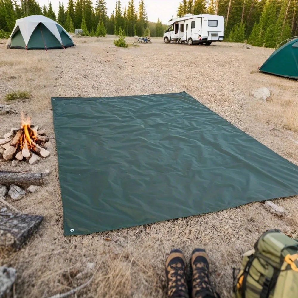 Thickened Non-Slip Outdoor Camping Mat, Heavy-Duty Oxford Ground Mat, Portable for Camping Hiking Beach Travel thumbnail 4