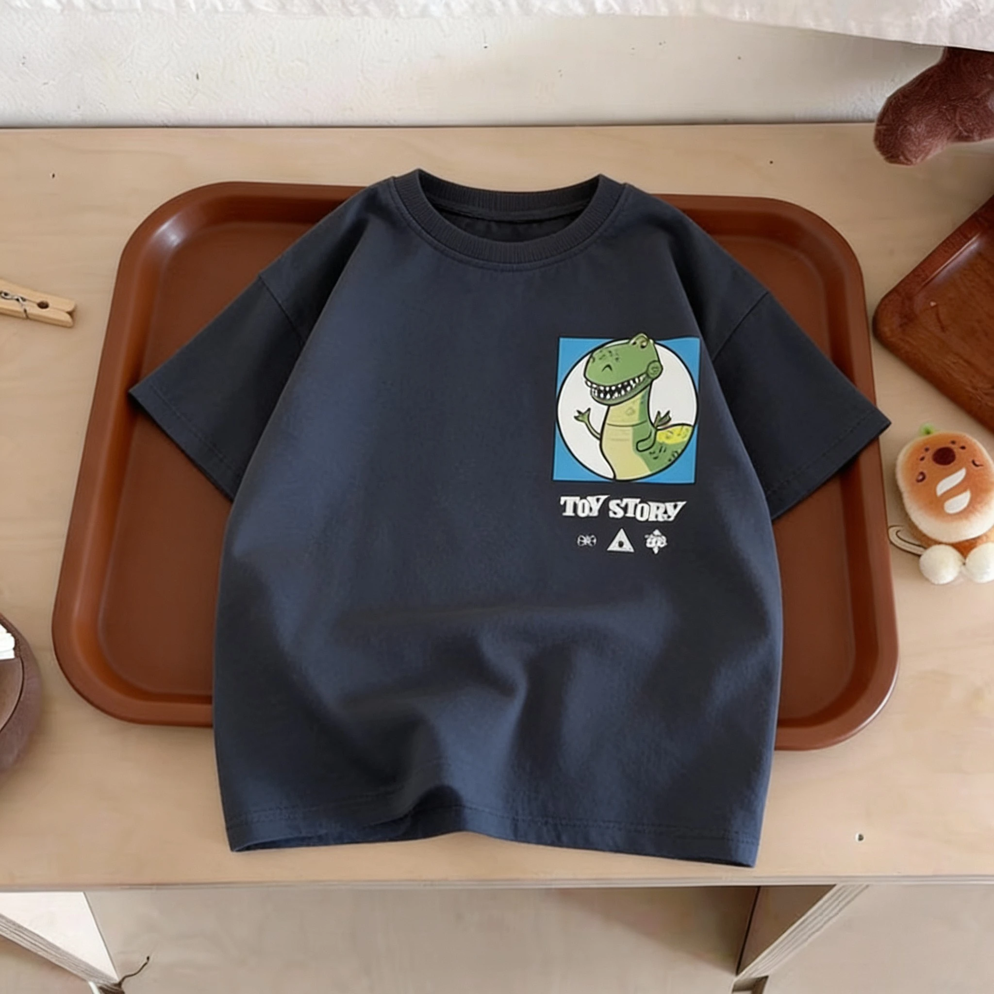 Summer Clothing Printed Cartoon Car Boys Tshirts Tops Short-sleeved Children's Wear Round Collar T-shirt Kids Costume T Shirts thumbnail 5