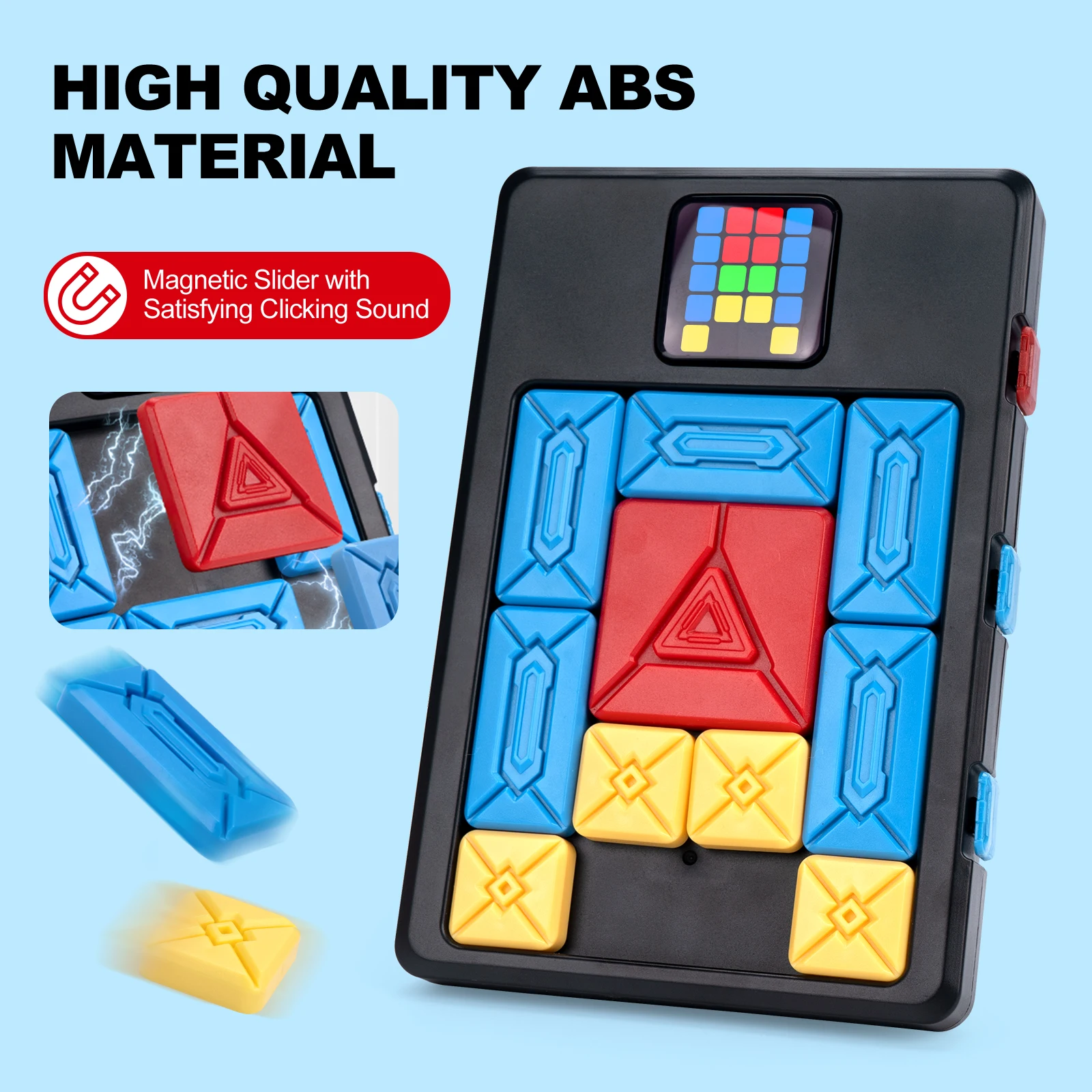 AI Huarong Road Magnetic Suction Block Sliding 500+ Levels Puzzle Toys Brain-burning Board Game Logical Thinking Training Toys thumbnail 4