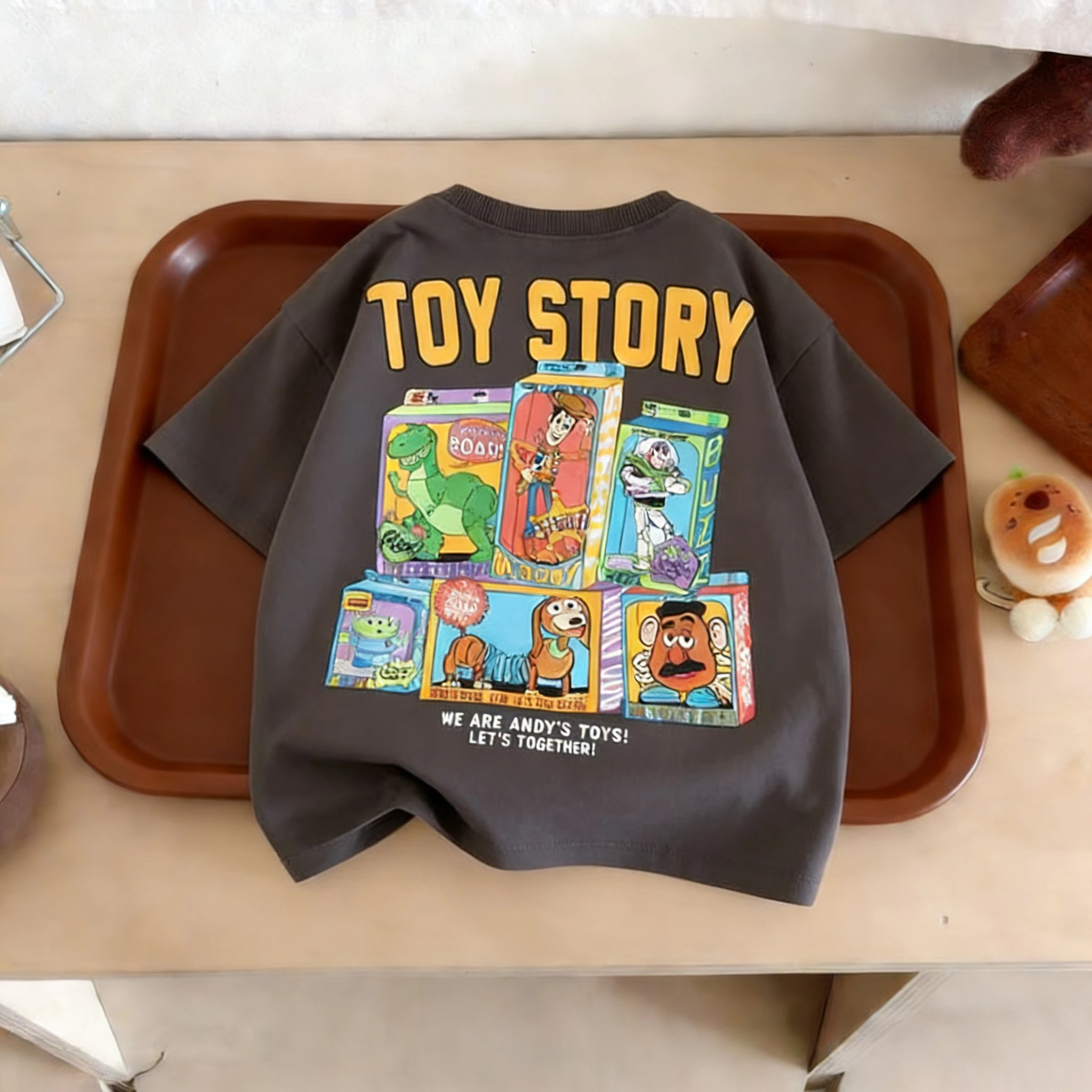 Toy Story Printed Children's Tshirt Summer Clothing Simple Fashion Short Sleeved Tops Tees Kids Costume Casual T-shirts Crewneck thumbnail 2
