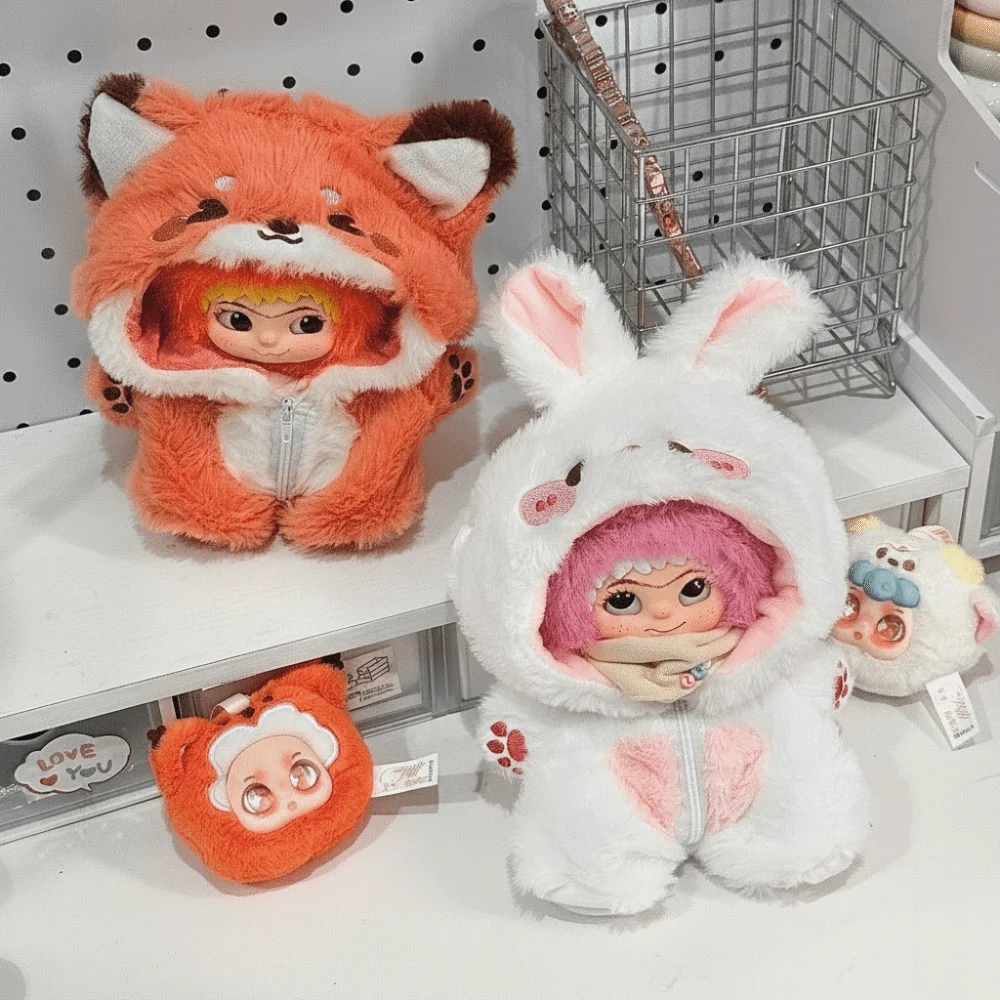 Cartoon Cute Doll Clothing Outfit For 20cm Cotton Clothes Fox Bunny Jumpsuit Animal Onesize Dolls Accessories Costume thumbnail 2