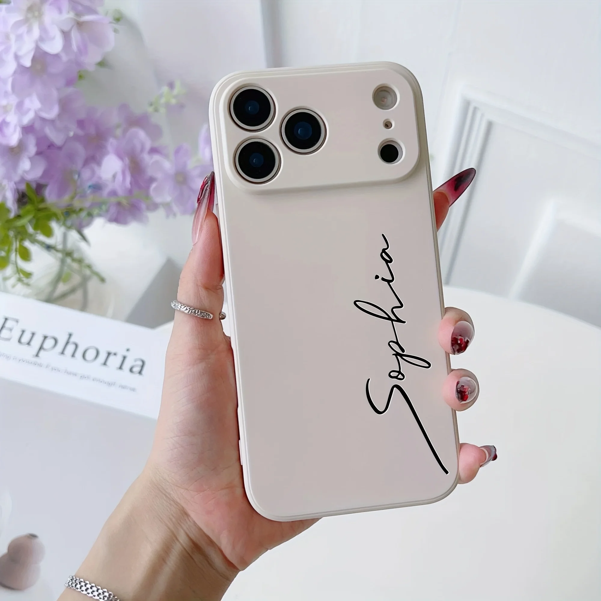 Customized Case For iPhone 17 16 15 14 11 Pro Max 13 12 Mini Air XS XR 7 8 Plus 16e SE 2020 2022 Font Cover thumbnail 3