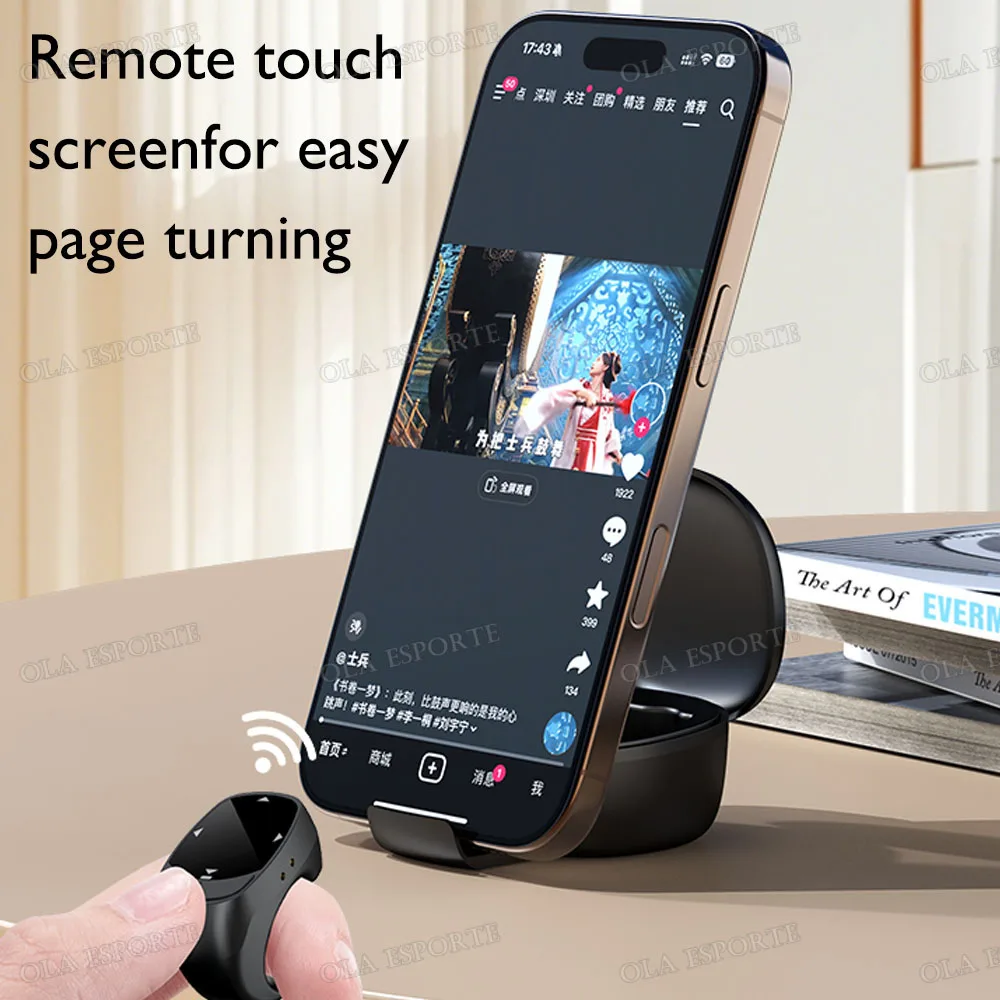 New Smart Ring Multi-Functional Rings Remote Control 5.3 BT Page Scrolling Video Flipping Auto-Like, Take Photos For Smartphones thumbnail 4