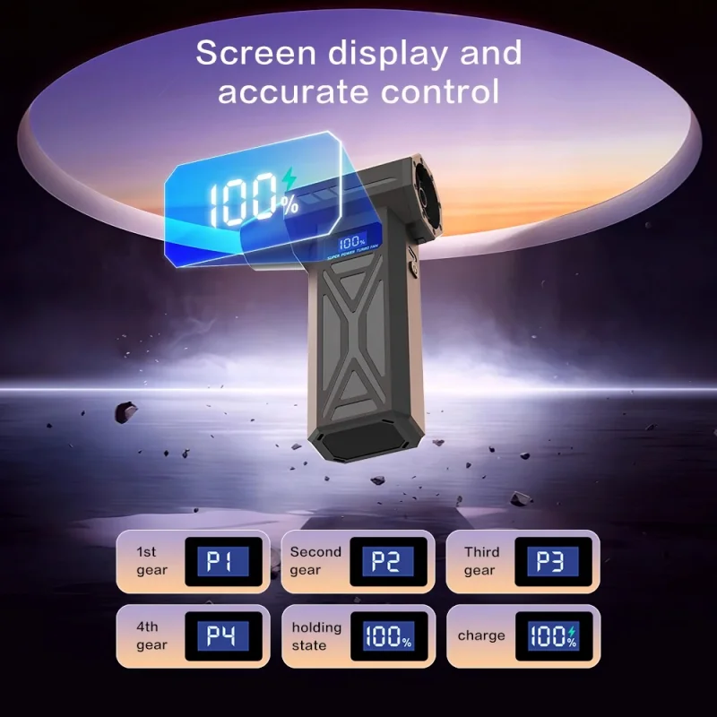 4nd Generation Violent Blower Brushless Motor Turbo Jet Fan Handheld 130,000 RPM Wind Speed 52m/s industrial Duct Fan thumbnail 4