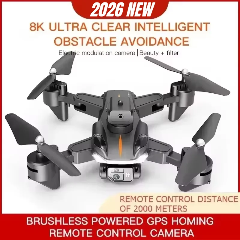 New P11 Max GPS Drone 8K HD 5G Professional Aerial Photography Dual Camera Obstacle Avoidanc Brushless Quadrotor 20000M 2026 thumbnail 6