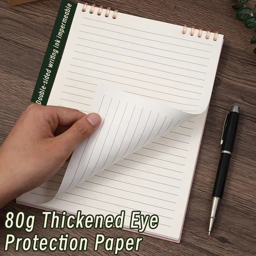 A5 Spiral Notebook - 60 Sheets Thick Paper, Loose-Leaf Binder with Lined Pages for Writing,School & Office Supplies Notebooks thumbnail 5
