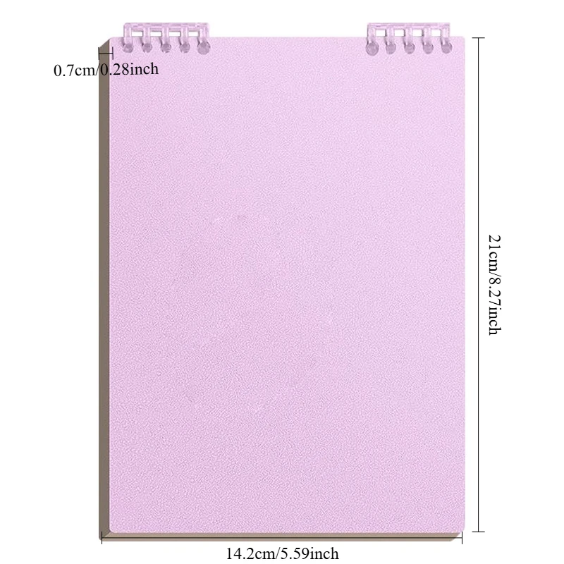 A5 Spiral Notebook - 60 Sheets Thick Paper, Loose-Leaf Binder with Lined Pages for Writing,School & Office Supplies Notebooks thumbnail 6