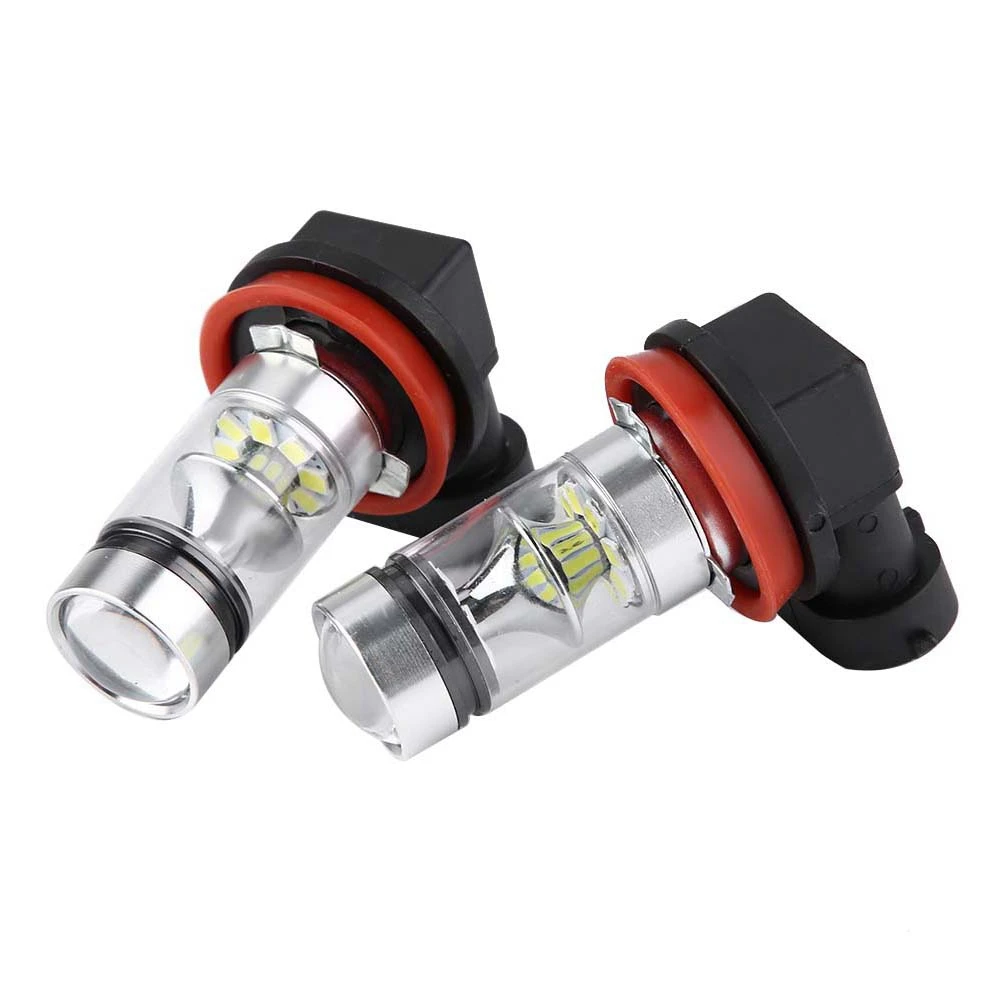 Car Fog Light 2x H8 H9 H11 6000K Super White 100W LED Headlight Bulbs Kit Fog Car Driving Light LED Headlight Fog Driving Light thumbnail 6