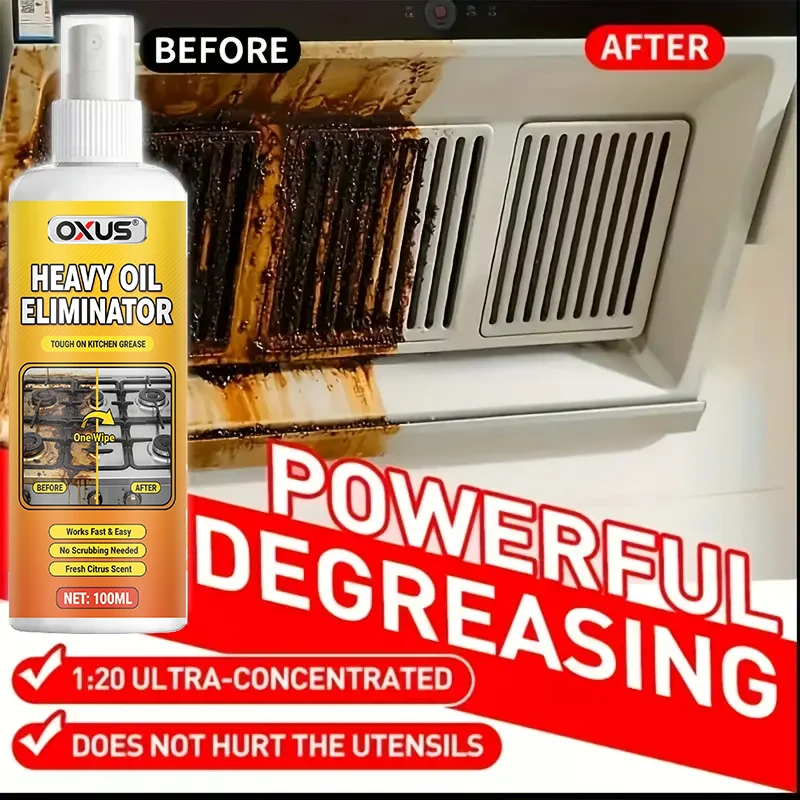 [OIL CLEANING ] Kitchen Heavy Oil Grease Stain Cleaning for Cooktops, Oven, Tile, Metal, Jasmine Scent, Range Hood, Sink, Stove thumbnail 5