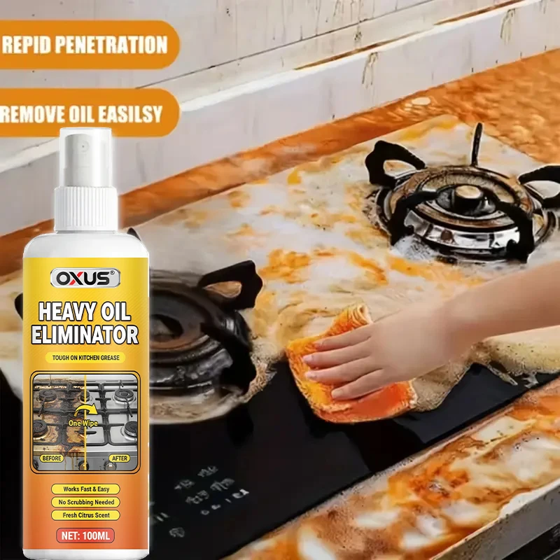 [OIL CLEANING ] Kitchen Heavy Oil Grease Stain Cleaning for Cooktops, Oven, Tile, Metal, Jasmine Scent, Range Hood, Sink, Stove thumbnail 2