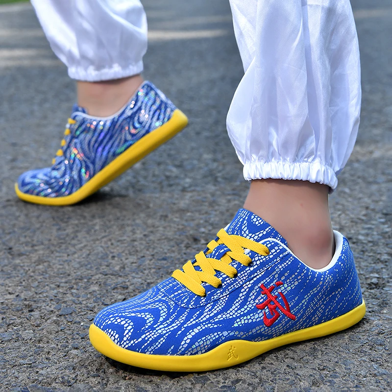 New style leather-faced couple casual sports shoes - men's Tai Chi shoes for practice water-resistant martial arts shoes thumbnail 3