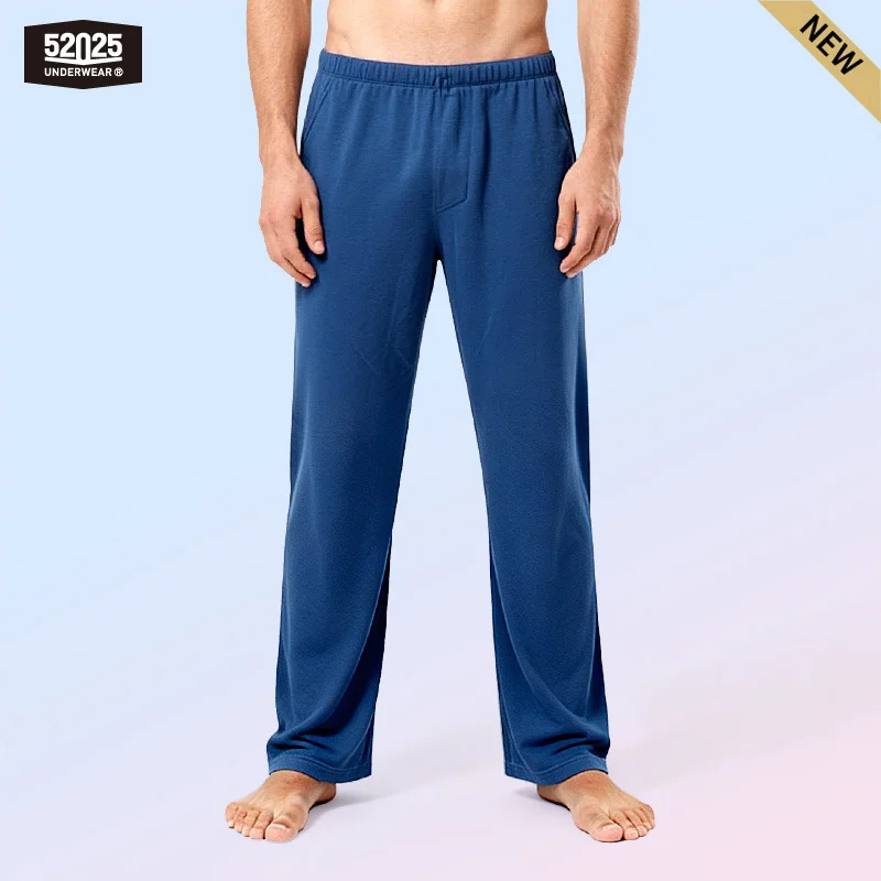 52025 Men’s Pajama Pants – Soft Cotton Lounge Trousers for Sleep & Elevated Home Comfort, Breathable Cotton Lounge Sleep Wear