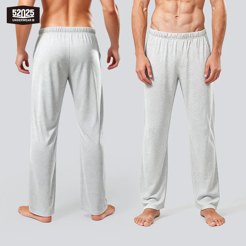 52025 Men’s Pajama Pants – Soft Cotton Lounge Trousers for Sleep & Elevated Home Comfort, Breathable Cotton Lounge Sleep Wear thumbnail 4
