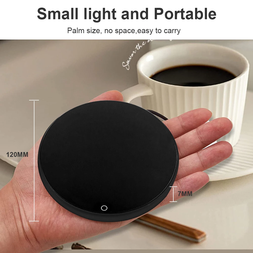 USB Cup Warmer Electric Heating Coaster Coffee Mug Warmer For Home Office Desktop Coffe Milk Tea Cup Warmer Portable Cup Heater thumbnail 6