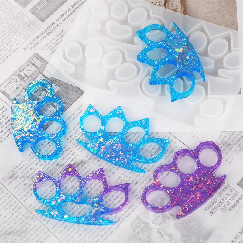 Finger Tiger Silicone Mold Ring Sleeve Mirror DIY Handmade Crystal Jewelry Decorative Pendant Epoxy Resin Mold Accessories thumbnail 6