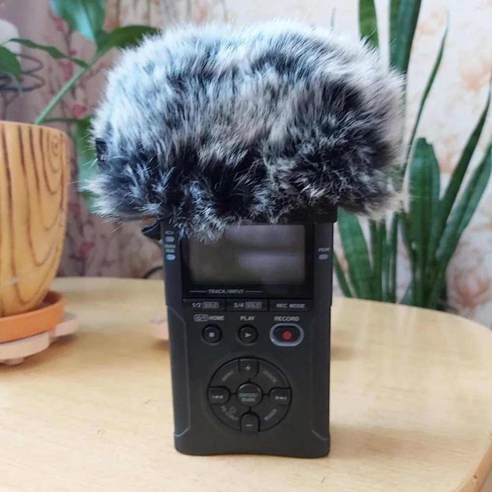 Pop Filter Dead Cat Fur Microphone Windscreen Indoor Sponge Wind Muff Cover For Tascam DR40 Dr40X DR07 DR07X  X8 Foam Windshield