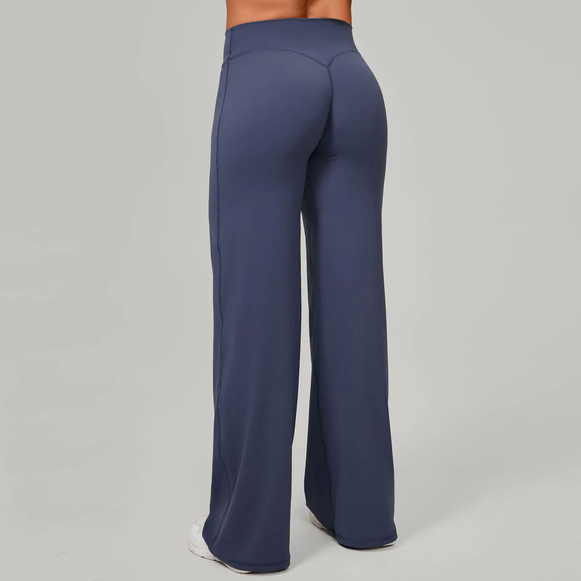 High Waisted Straight Leg Yoga Pants for Women, Naked Feeling Butt Lifting Loose Fit Workout Trousers, Slimming Gym Pants thumbnail 4