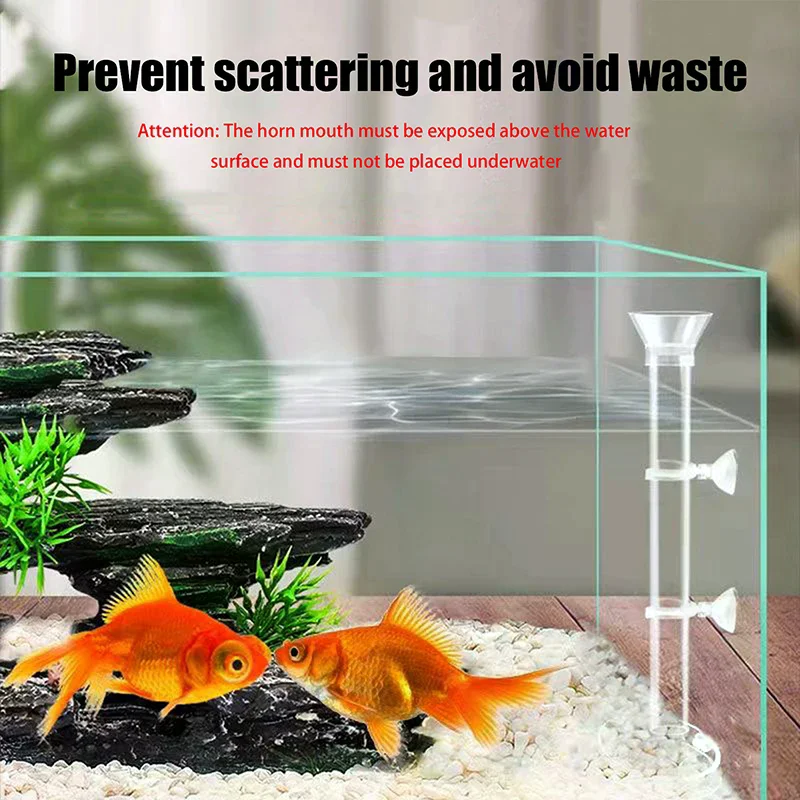 Acrylic Aquarium Feeder Tube Dish Transparent Fish Tank Shrimp Snail Shrimp Food Feeder Bowl Feeding Accessories thumbnail 3