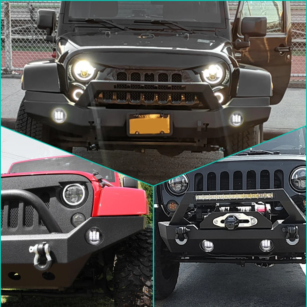 4 Inch LED Fog Light For Jp Led Fog Lights 4 Inch Auxiliary Spoting Light Driving Light For Jp JK Dodge Journey Off Road 4x4 Car thumbnail 6