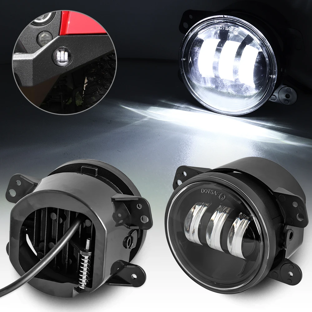 4 Inch LED Fog Light For Jp Led Fog Lights 4 Inch Auxiliary Spoting Light Driving Light For Jp JK Dodge Journey Off Road 4x4 Car