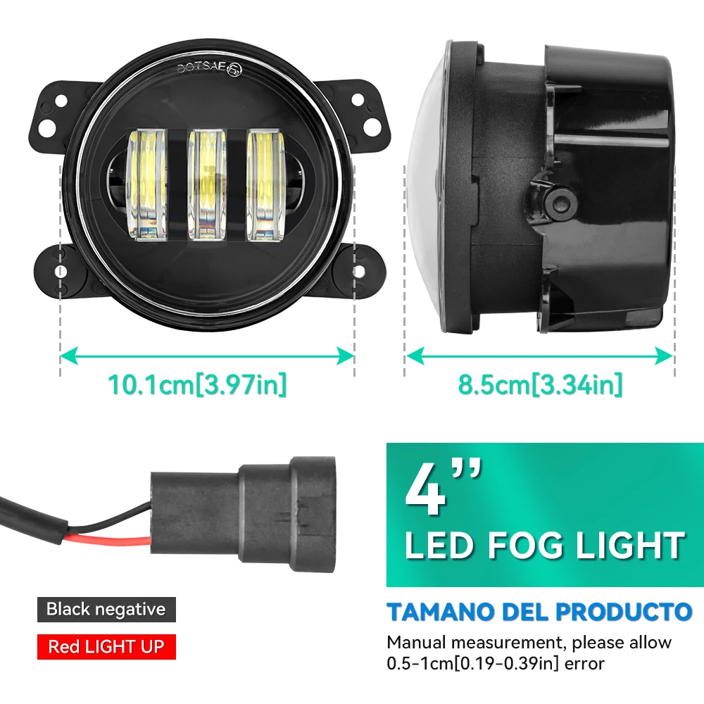 4 Inch LED Fog Light For Jp Led Fog Lights 4 Inch Auxiliary Spoting Light Driving Light For Jp JK Dodge Journey Off Road 4x4 Car thumbnail 3