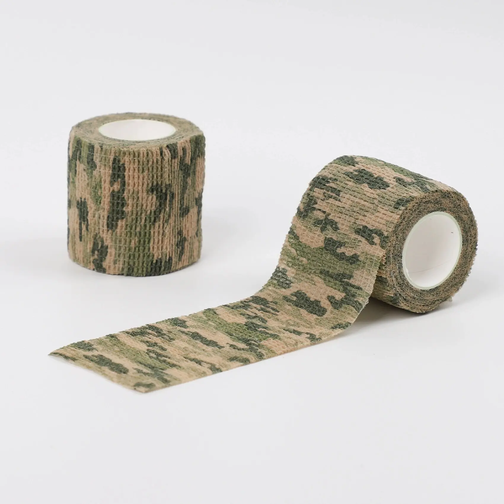 3/6/12PCS Grass Camo Wraps Tape Self Adhesive Elastic Bandage Hunt Disguise Wrap Tape  for Outdoor Sport Camping Stretch Strip thumbnail 6