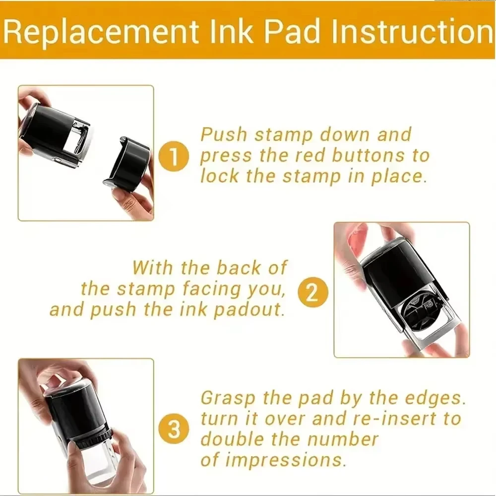 Custom Self-Inking Stamp With Your Own Logo,Photosensitive Ink / Rubber Stamp,Personalize Your Logo Multiple Ink Color Option thumbnail 2