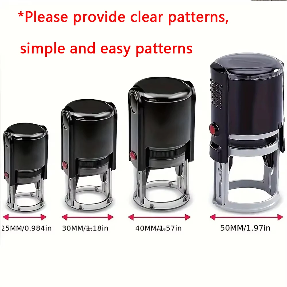 Custom Self-Inking Stamp With Your Own Logo,Photosensitive Ink / Rubber Stamp,Personalize Your Logo Multiple Ink Color Option thumbnail 4