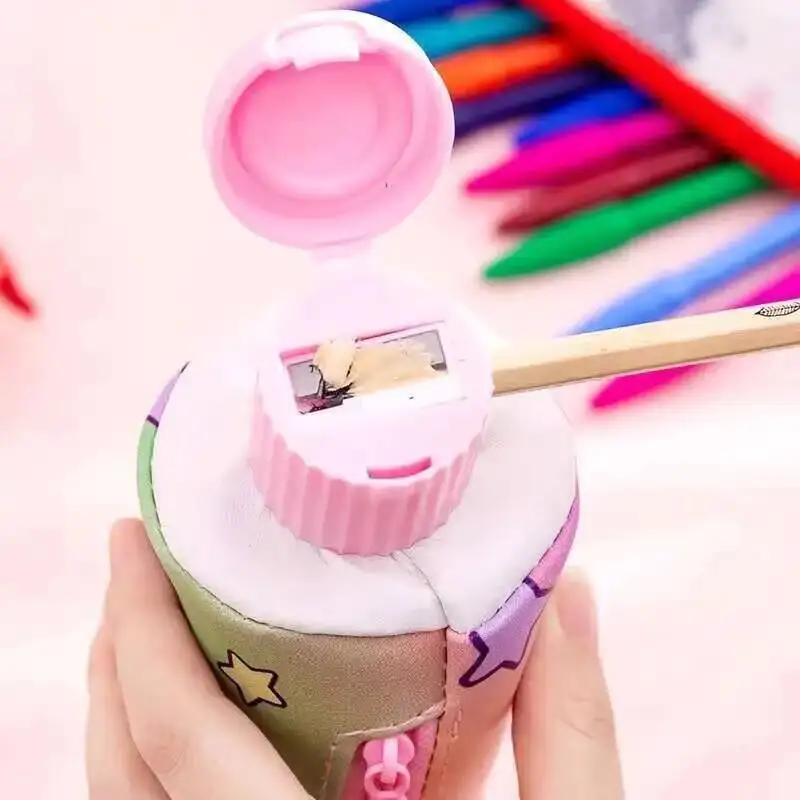 1 Pieces Lytwtw's Kawaii Cute Toothpaste Styling Pen Bag PU School Stationary Pouch Case With Pencil Sharpener thumbnail 2